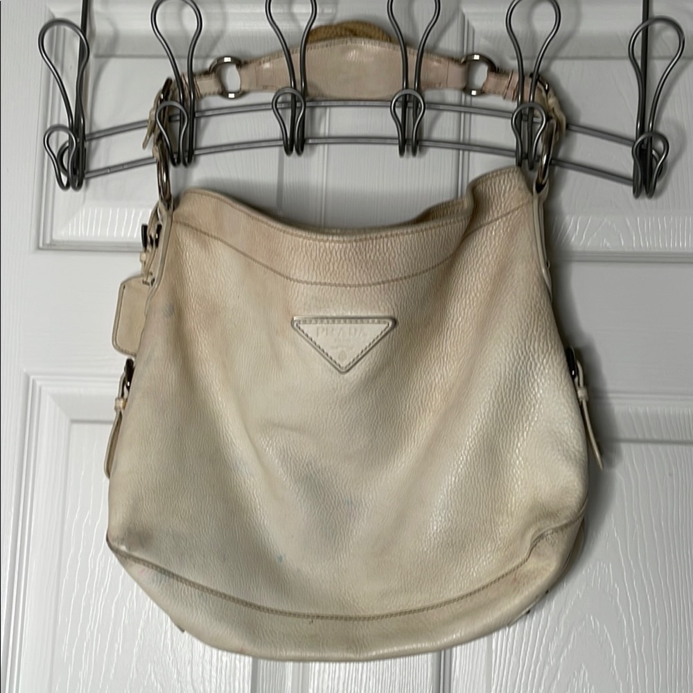 Prada Vitello Daino Rope Knot leather Shoulder hobo handbag Y2K vintage